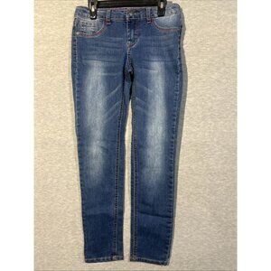 Lee Girl’s Jeans Size 12 Skinny Embroidered Unicorn & Rainbow Gems Soft Stretch